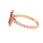 טבעת מרקיזה ורודה