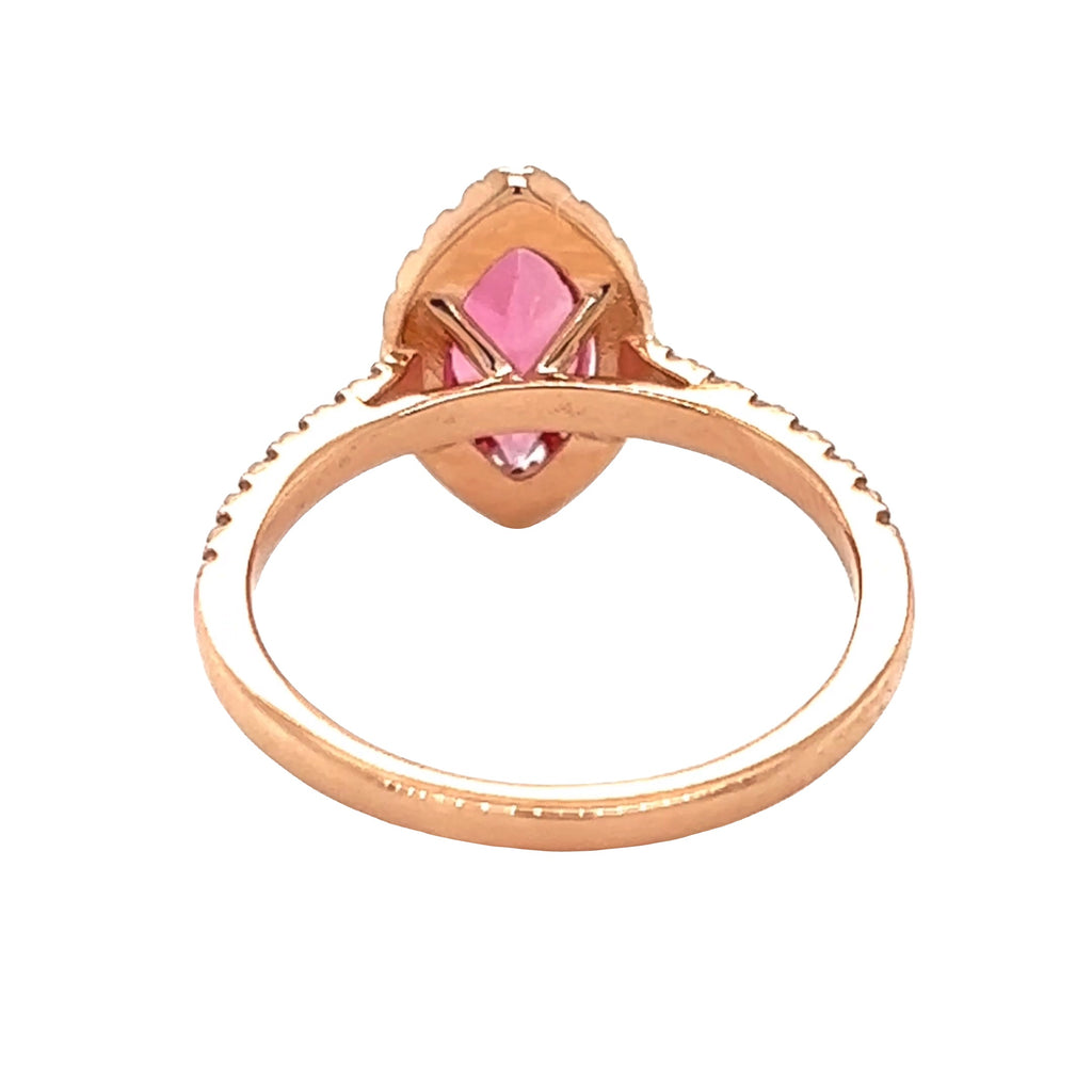 טבעת מרקיזה ורודה