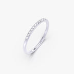 טבעת שורת יהלומים