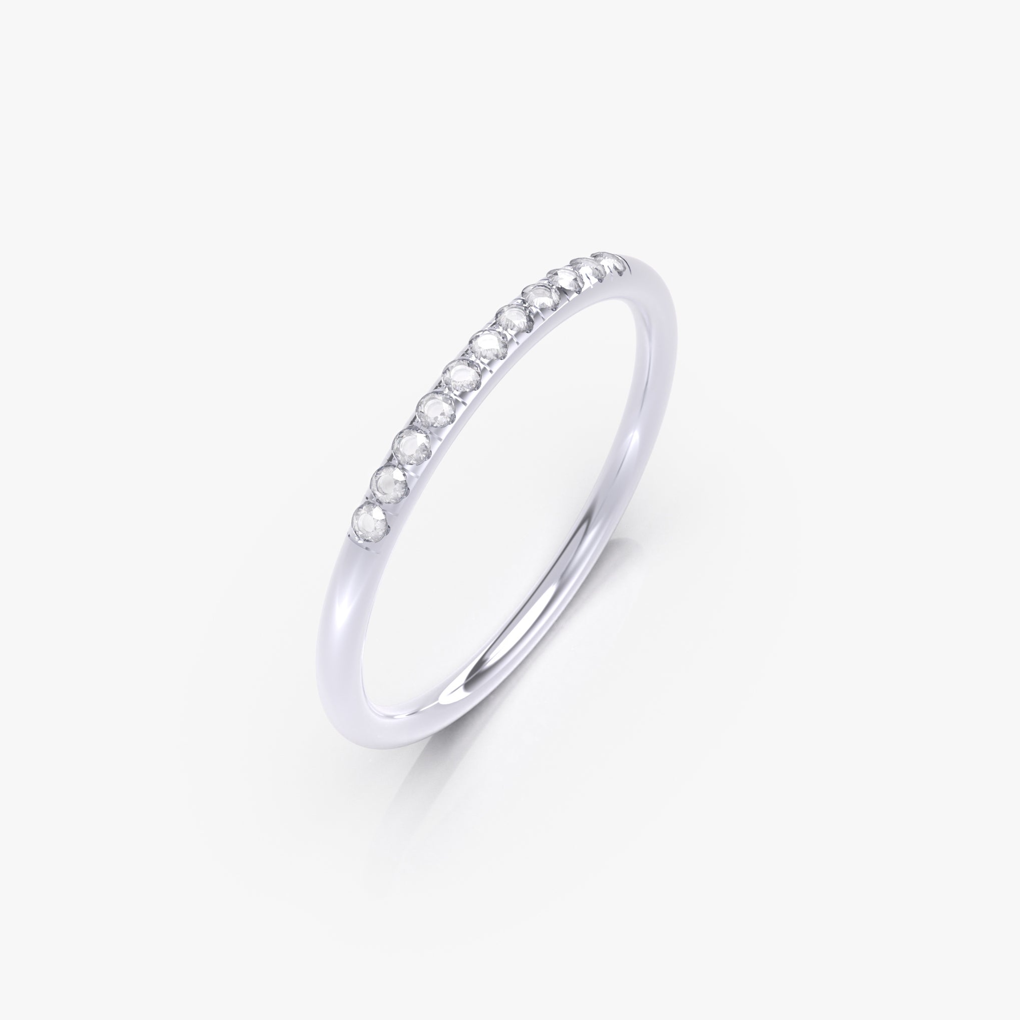 טבעת שורת יהלומים