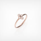 טבעת רביעיית יהלומים