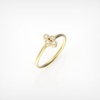 טבעת רביעיית יהלומים