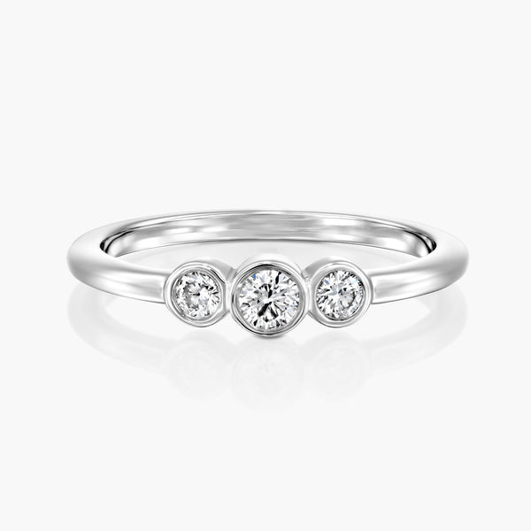 טבעת שלוש אבנים - Zoy