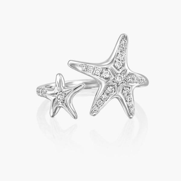 טבעת יהלומים כוכבי ים - Zoy