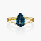 טבעת טיפה בלו אושן - Zoy