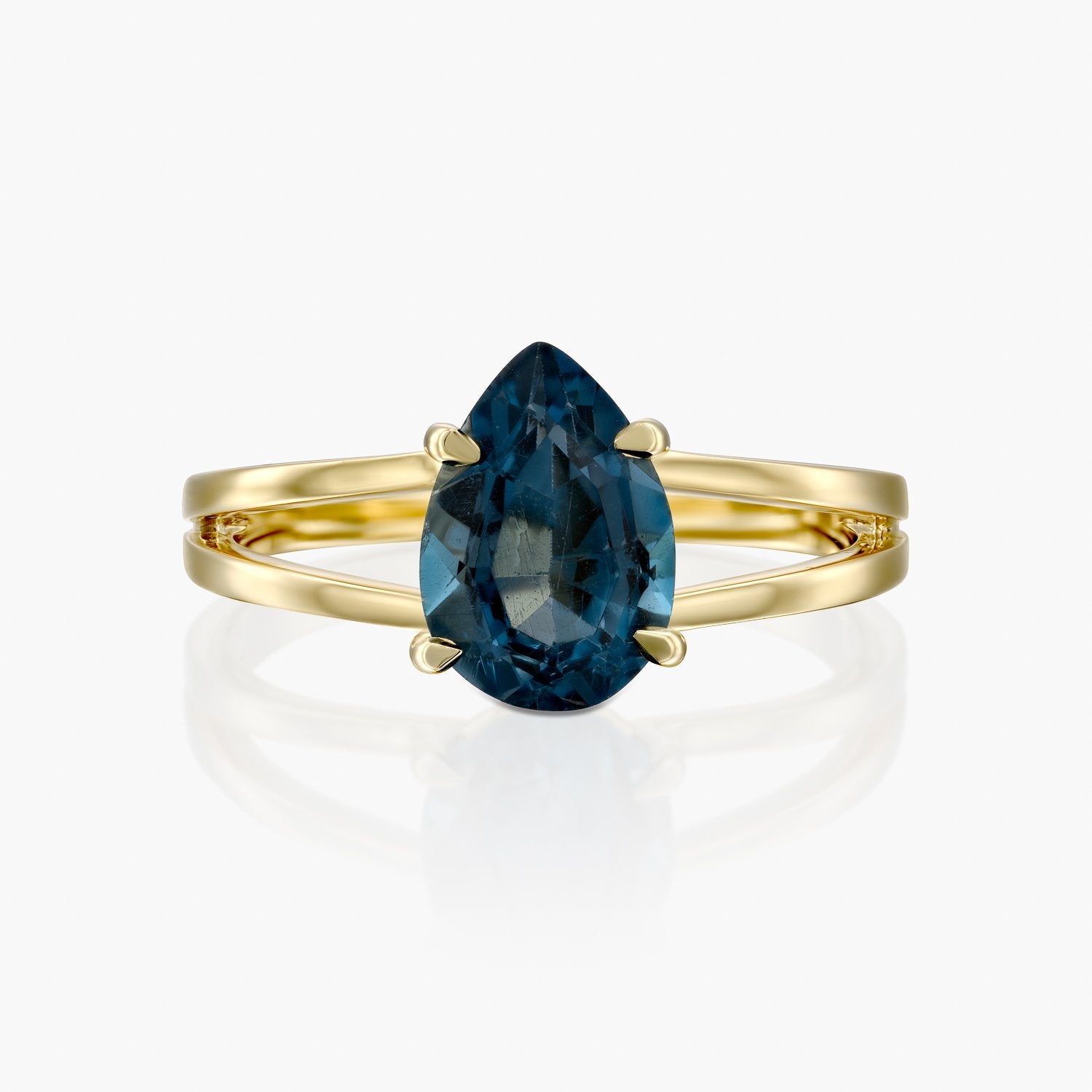 טבעת טיפה בלו אושן - Zoy