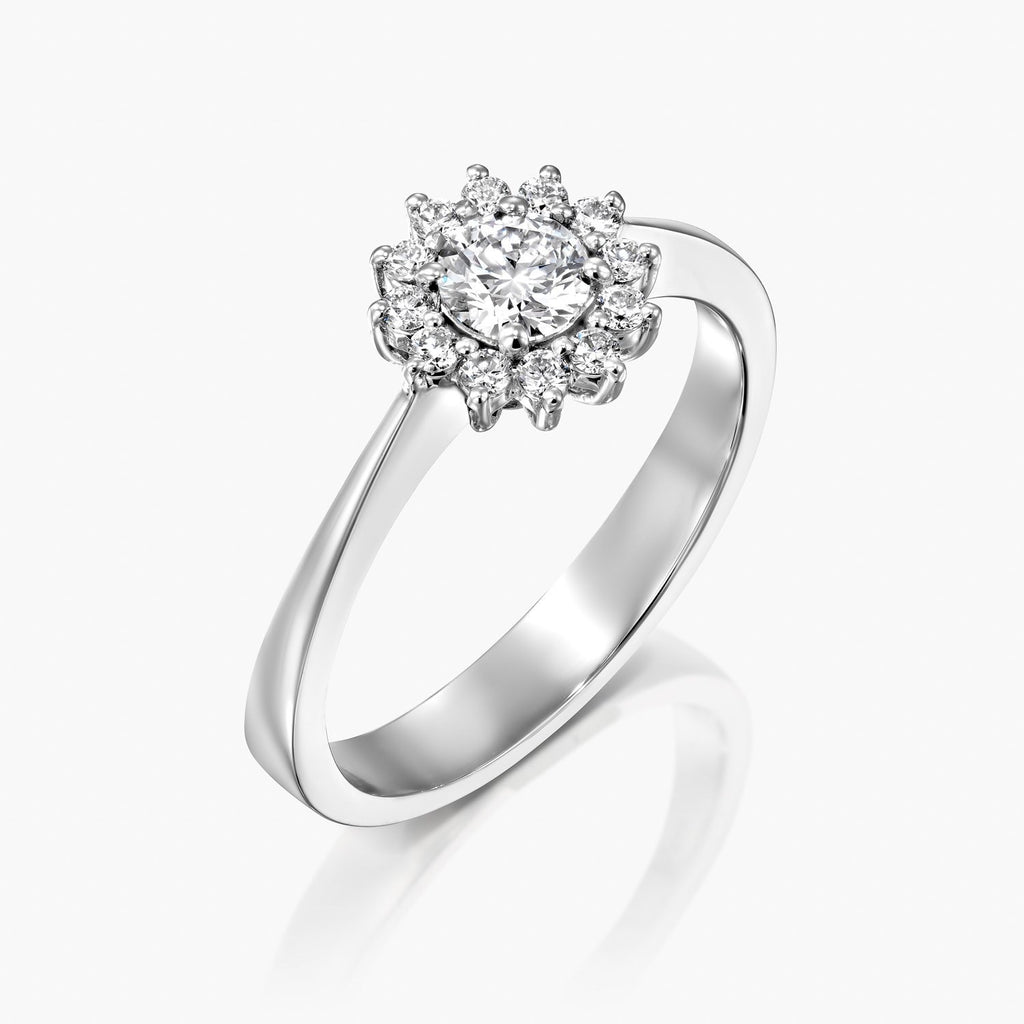 טבעת פרח מנצנץ - Zoy