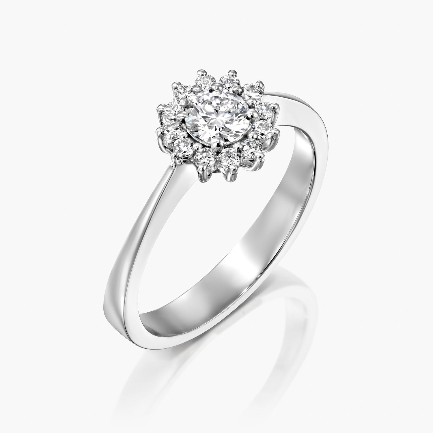 טבעת פרח מנצנץ - Zoy