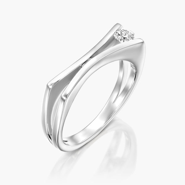 טבעת מלבנית - Zoy