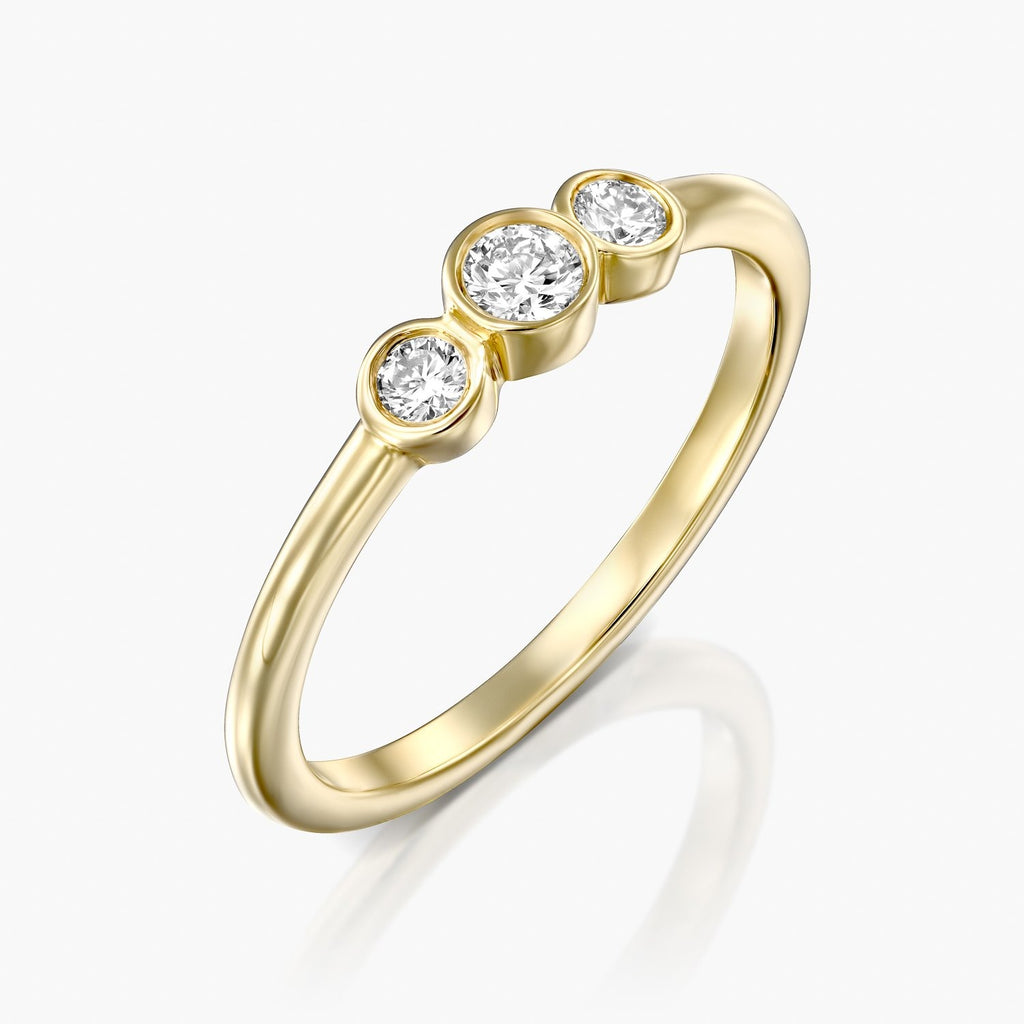 טבעת שלוש אבנים - Zoy