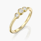 טבעת שלוש אבנים - Zoy