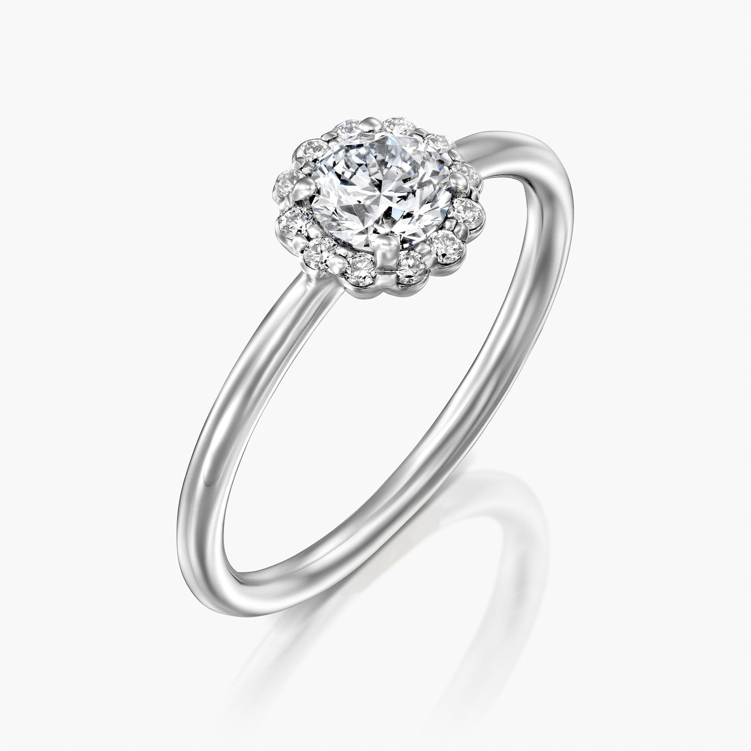 טבעת פרח מנצנץ - Zoy