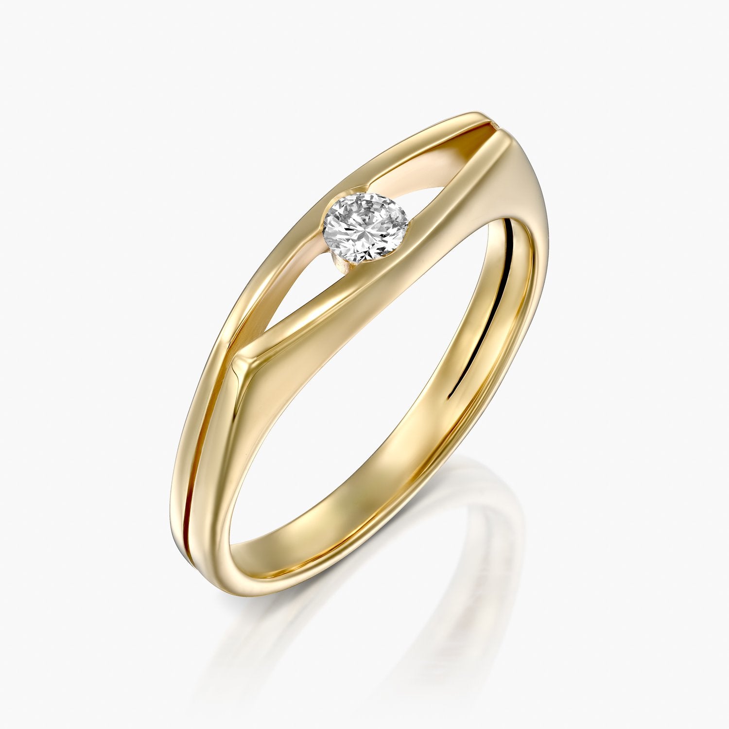 טבעת עין מפוסלת - Zoy