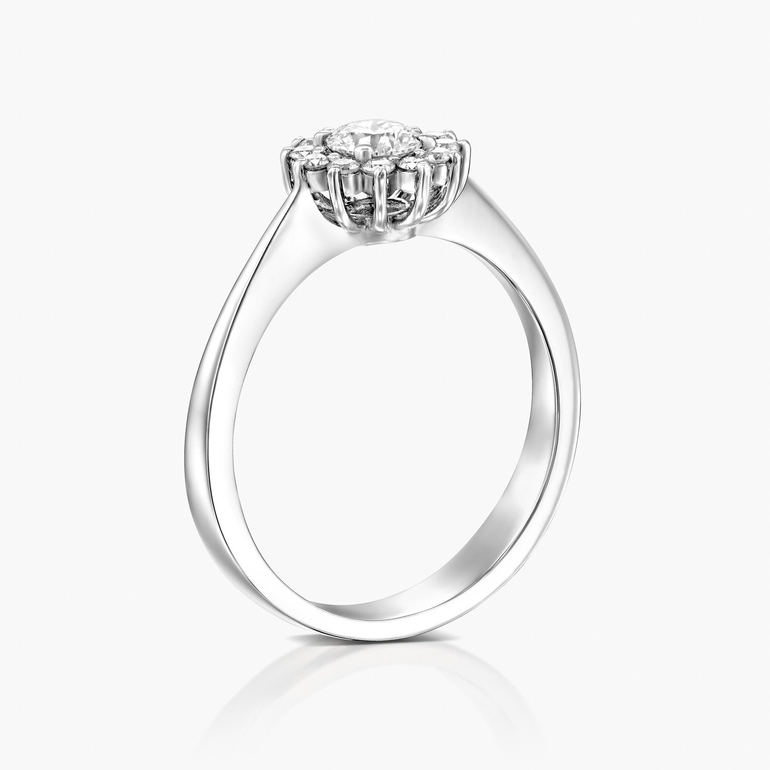 טבעת פרח מנצנץ - Zoy