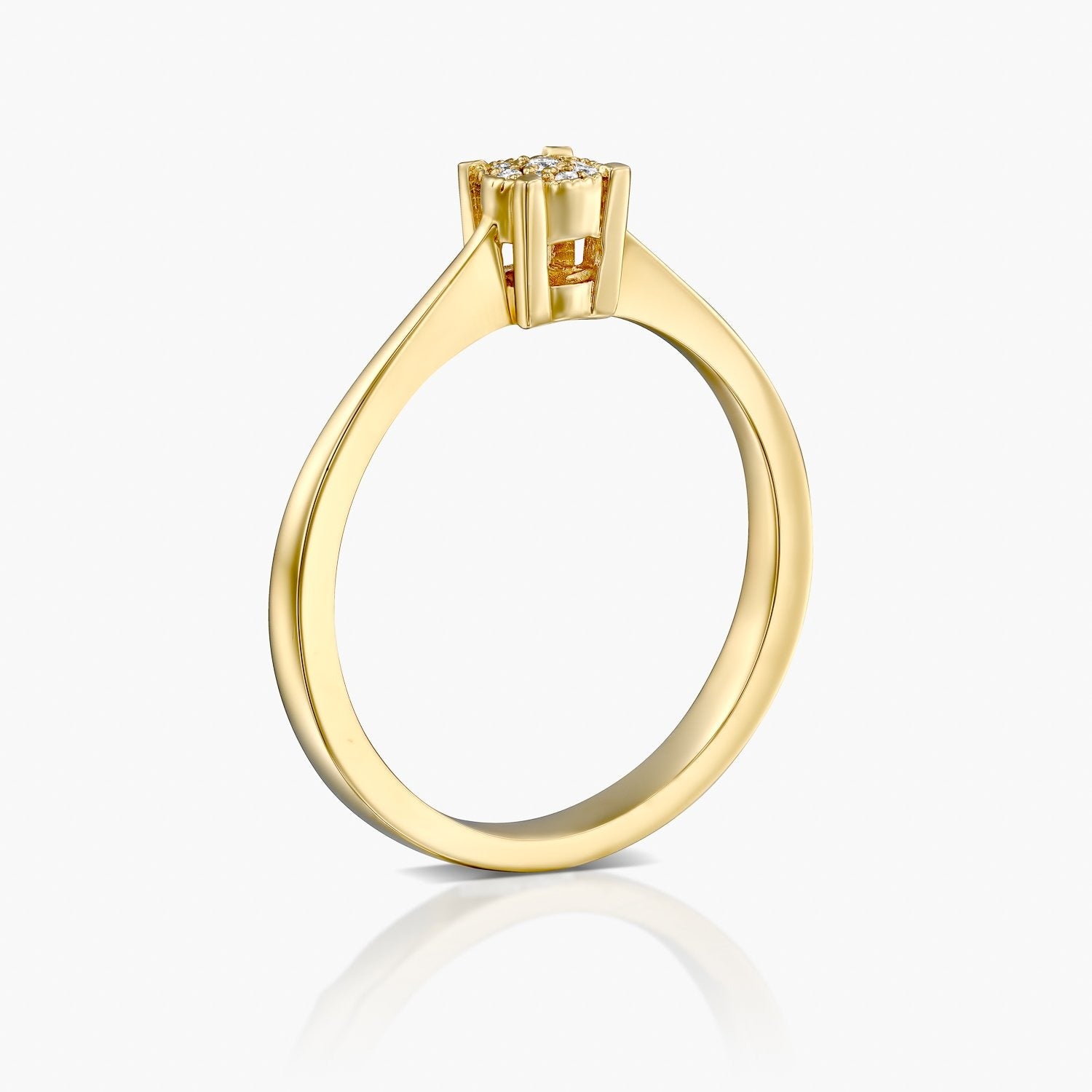 טבעת מעגל עדין - Zoy