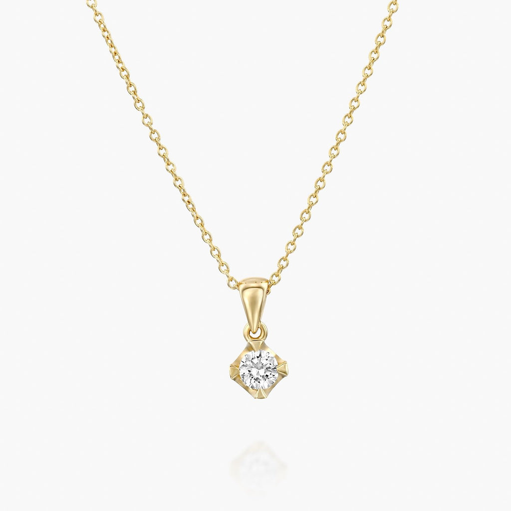 תליון וינטאג' משובץ יהלום - Zoy