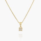 תליון עיגול יהלומים קטן - Zoy