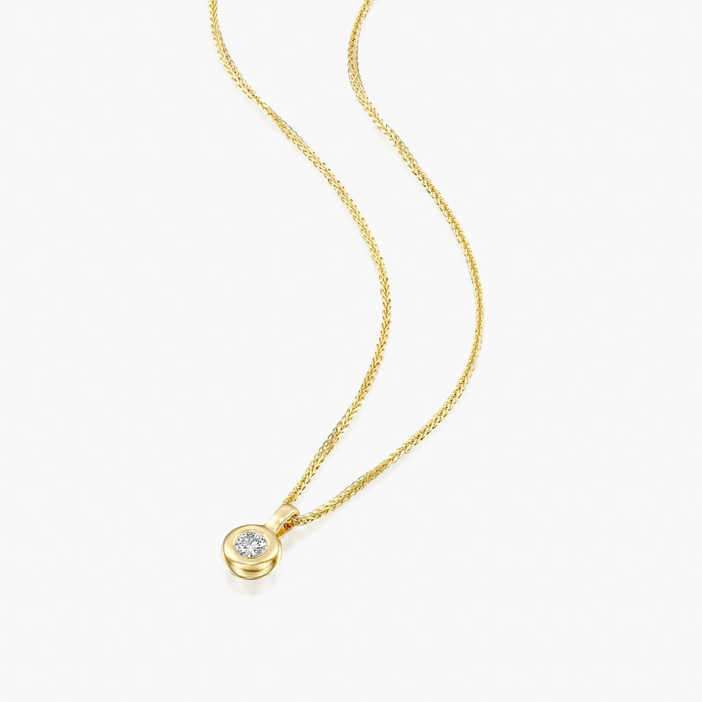 תליון יהלום זהב צהוב - Zoy