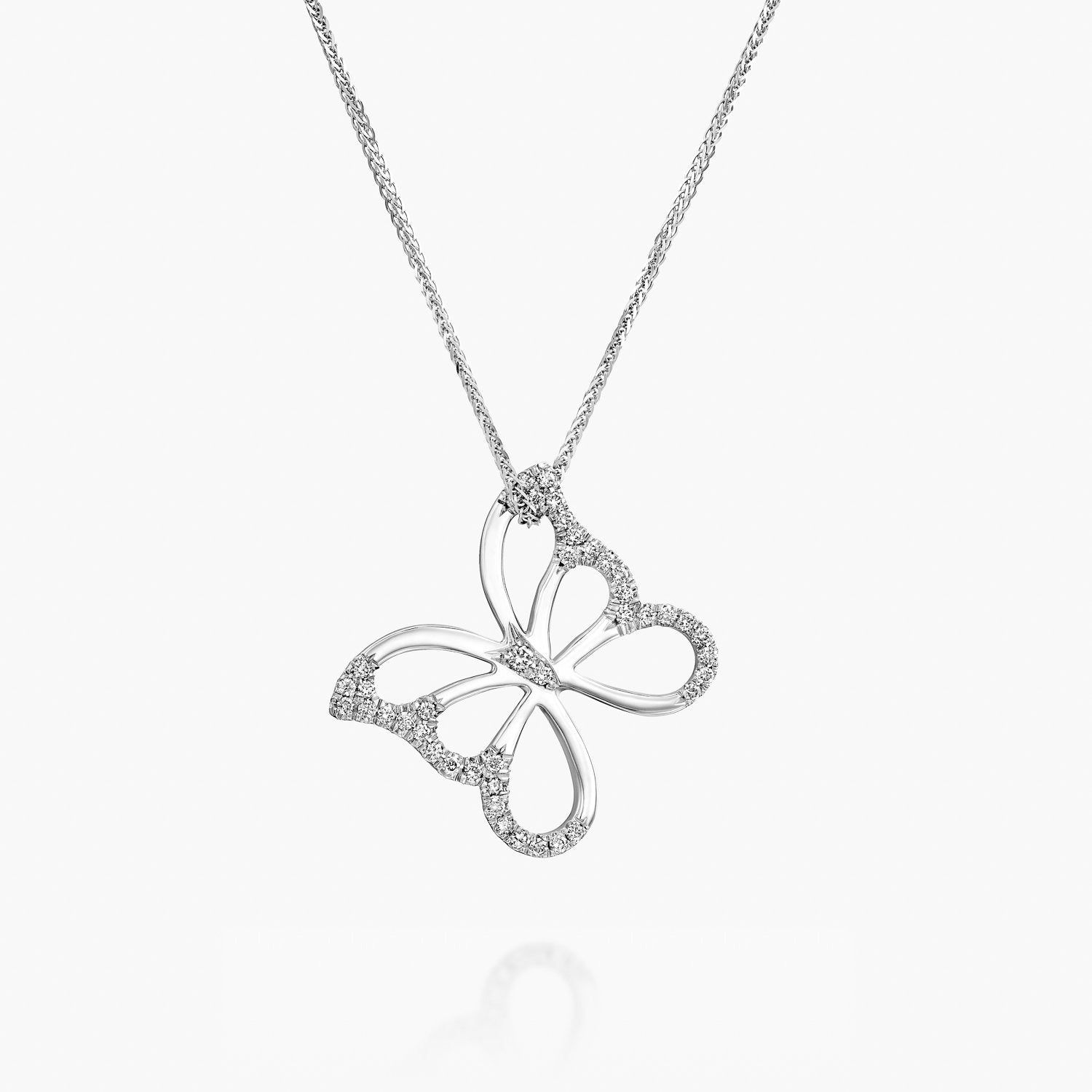 תליון פרפר יהלומים - Zoy