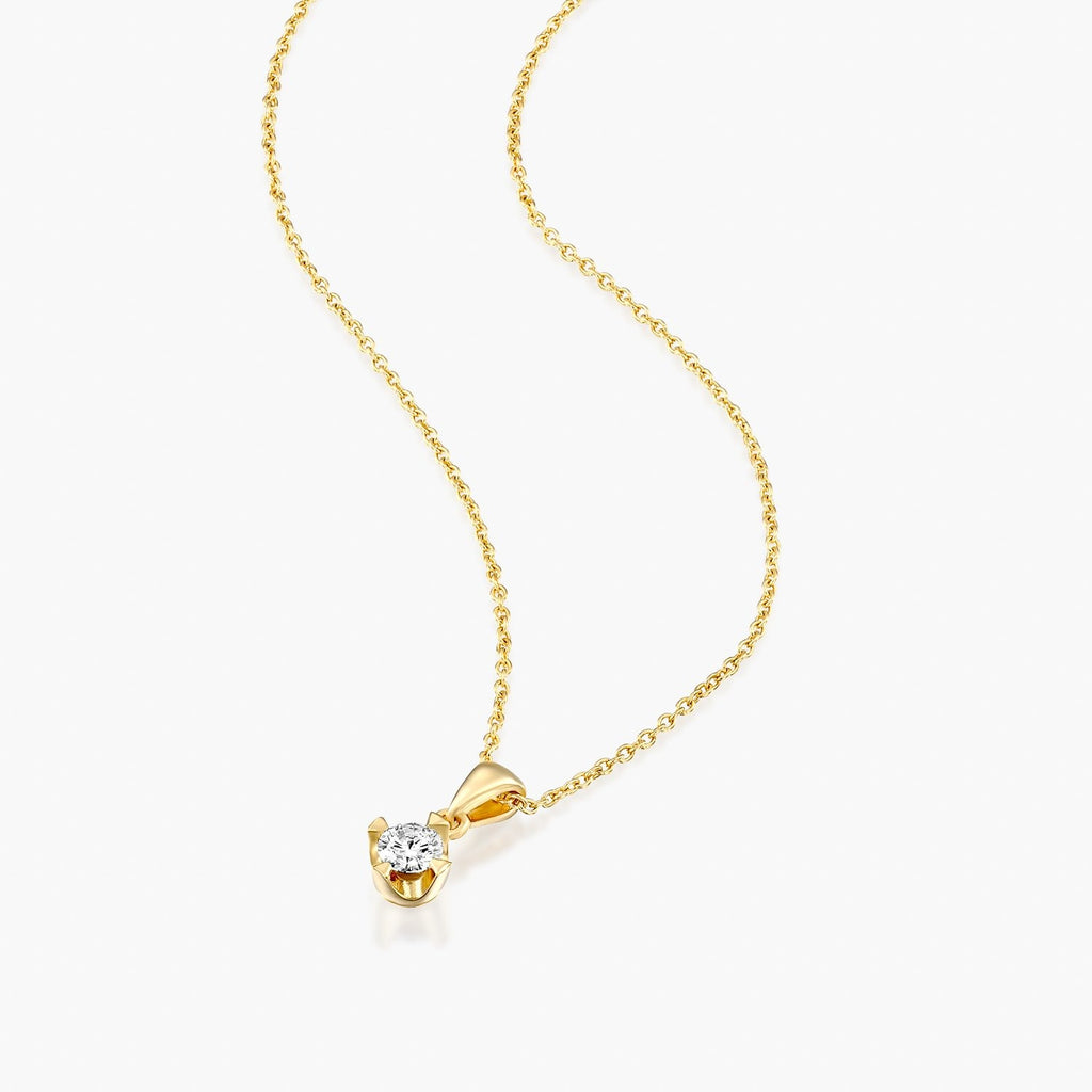 תליון וינטאג' משובץ יהלום - Zoy