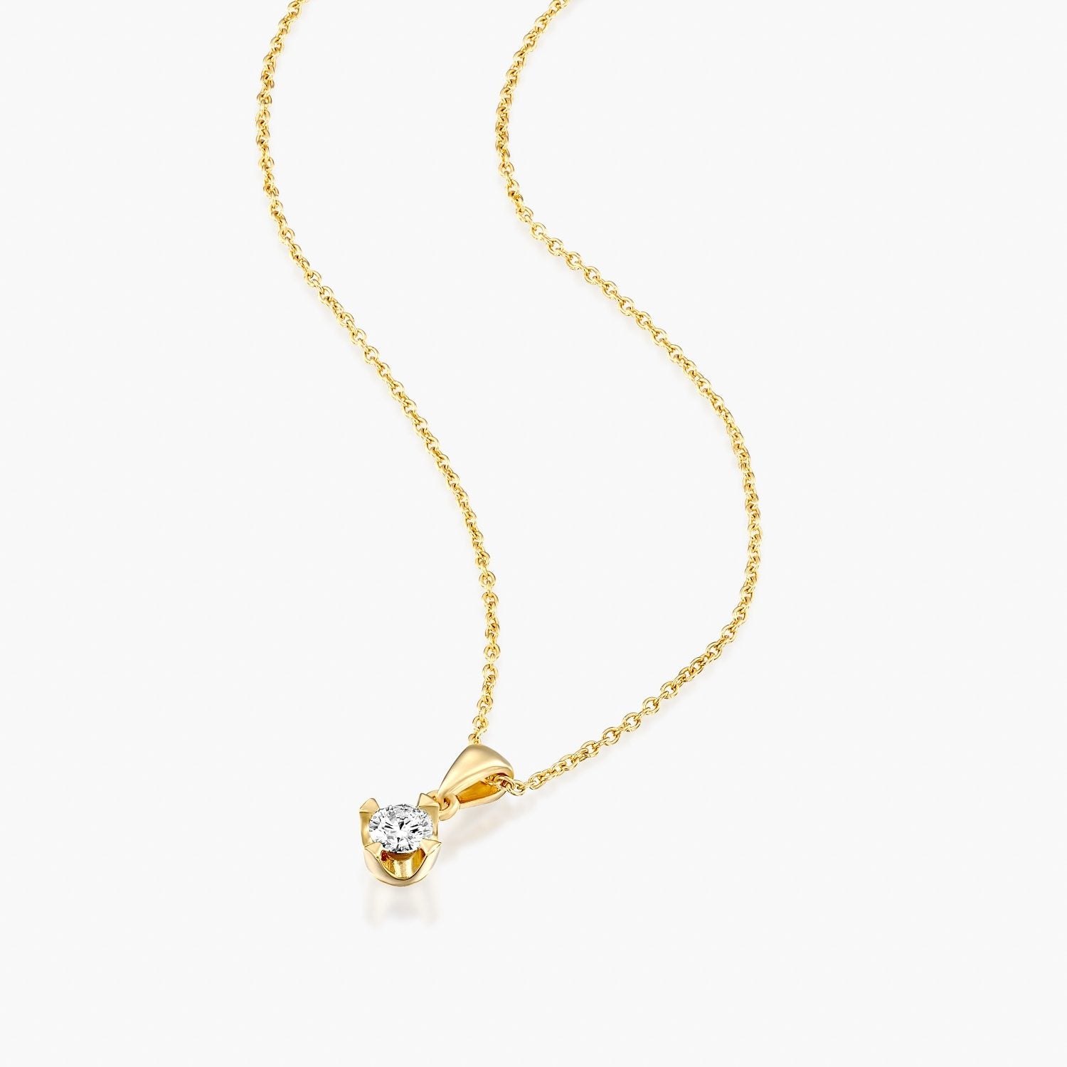 תליון וינטאג' משובץ יהלום - Zoy