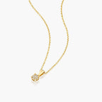 תליון עיגול יהלומים קטן - Zoy