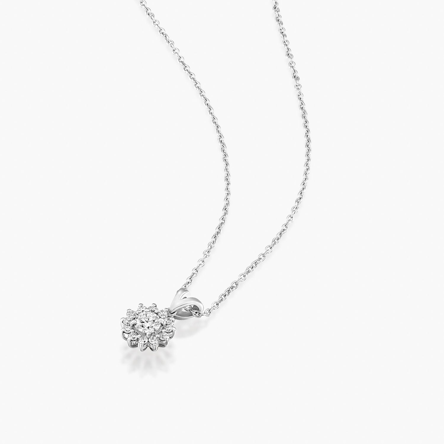 תליון חמניה משובץ יהלומים - Zoy