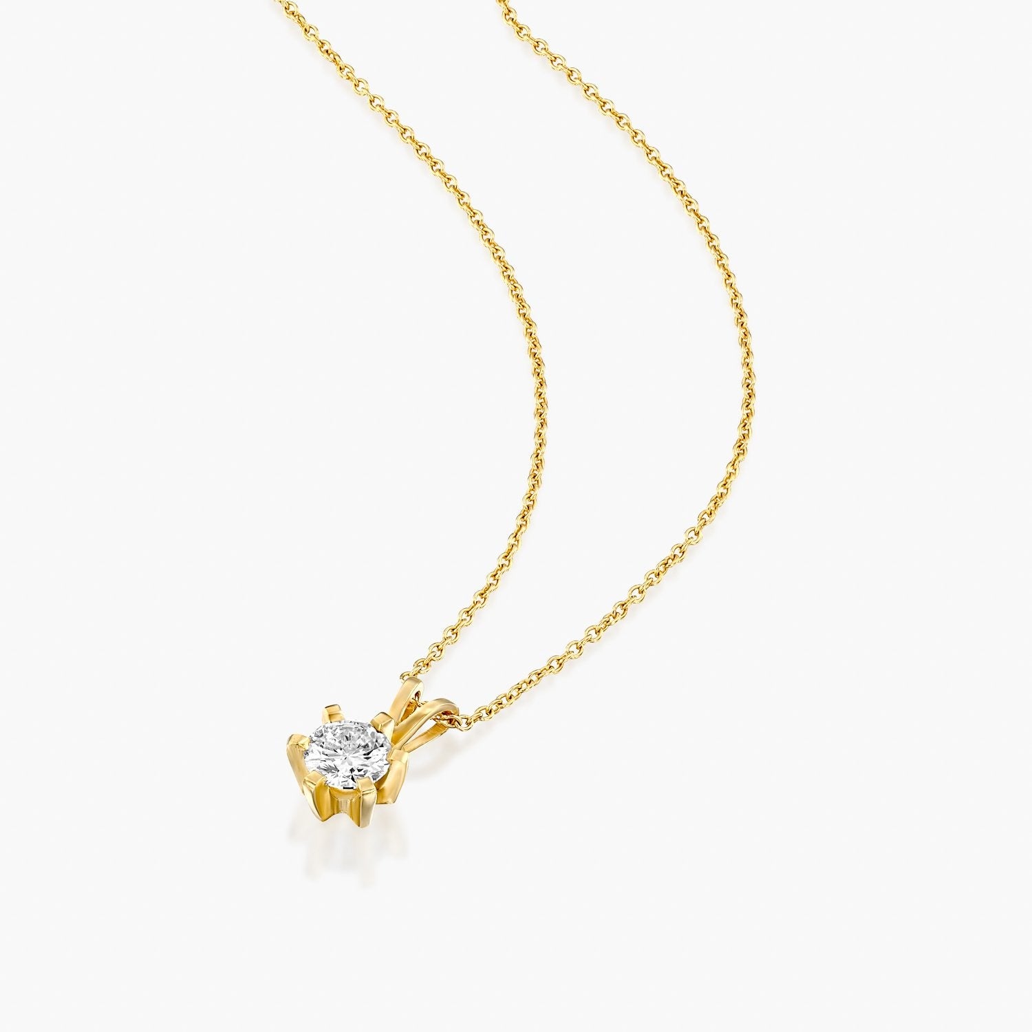 תליון 0.8 קראט עם שש שיניים - Zoy