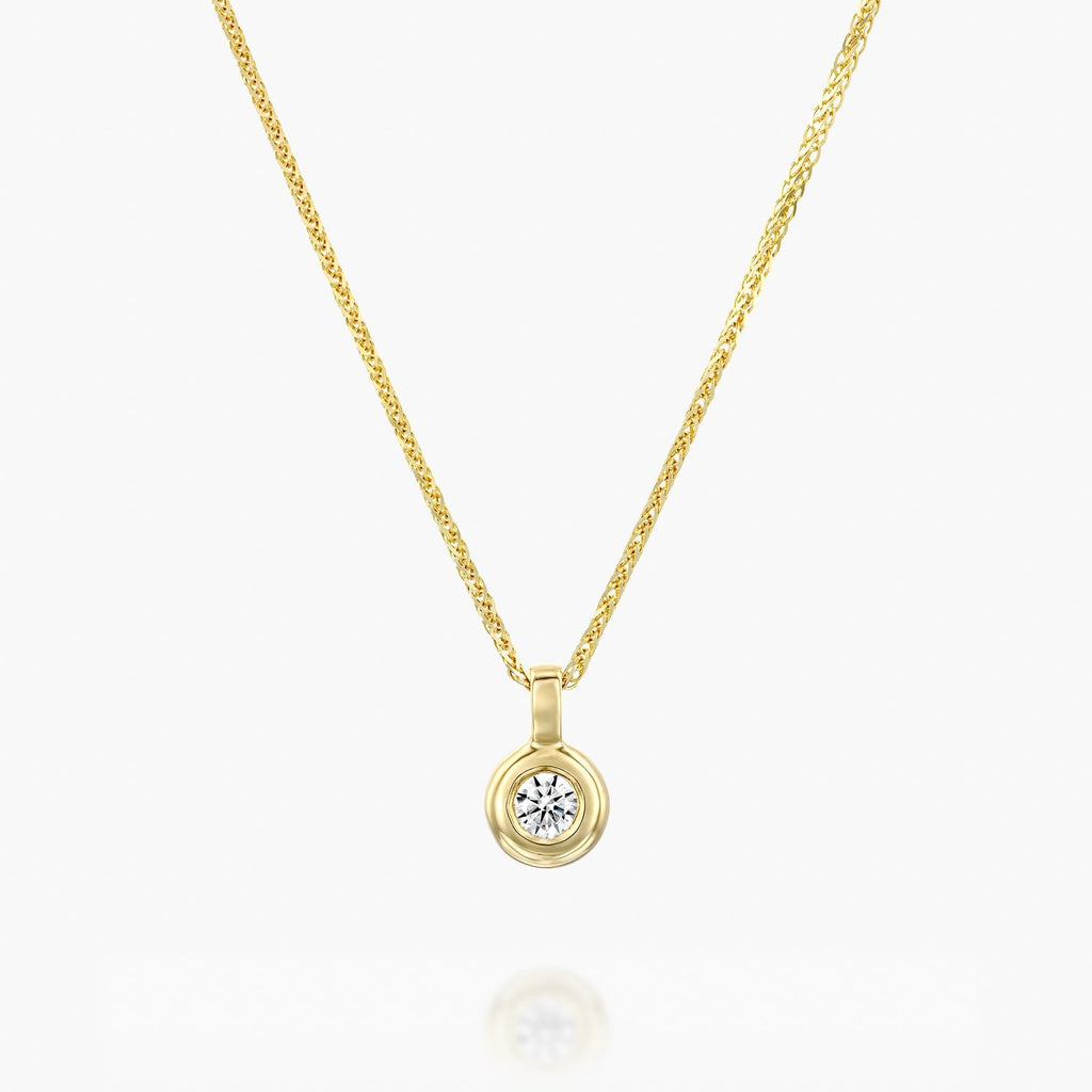 תליון יהלום זהב צהוב - Zoy