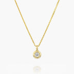 תליון יהלום זהב צהוב - Zoy