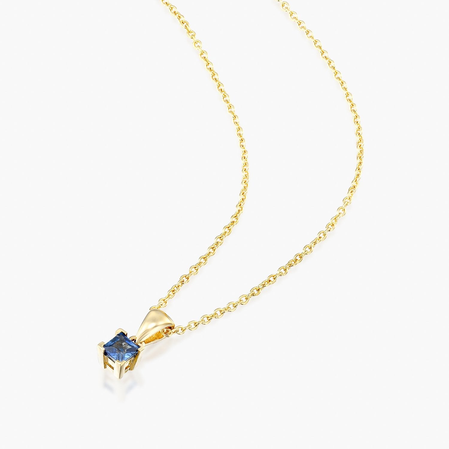 תליון ספיר מרובע - Zoy