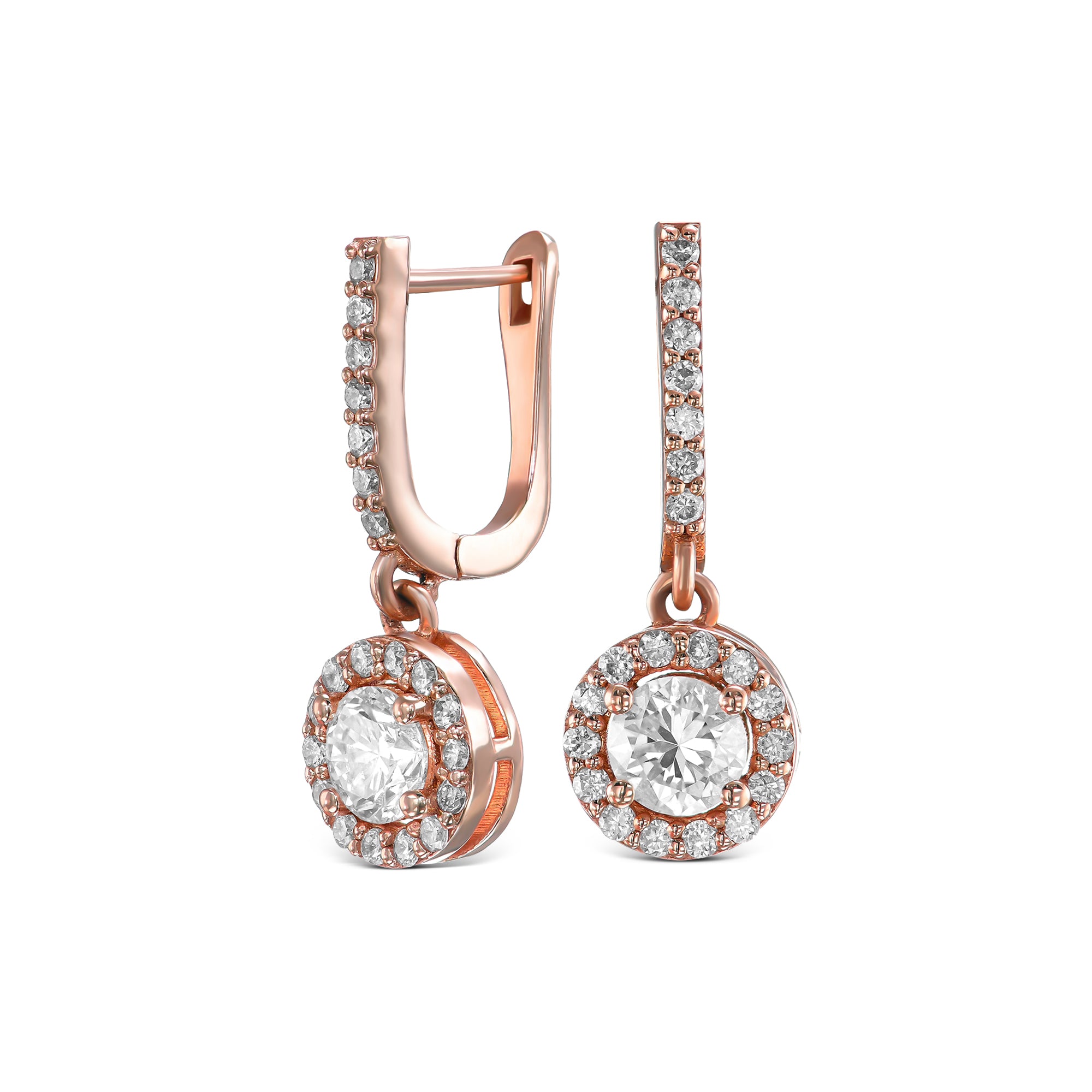 עגילי תלייה בעיצוב עגול