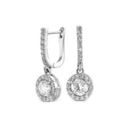 עגילי תלייה בעיצוב עגול