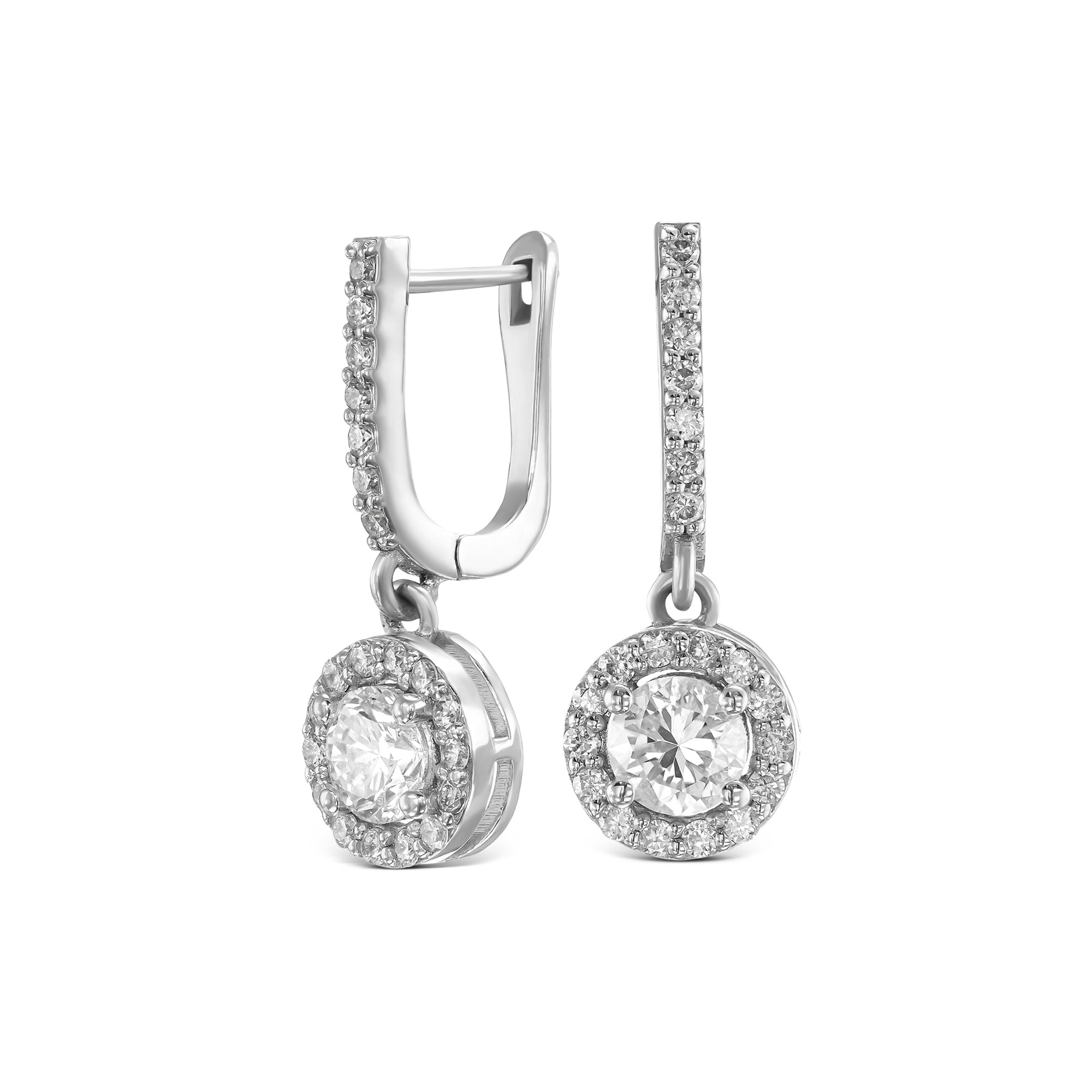 עגילי תלייה בעיצוב עגול