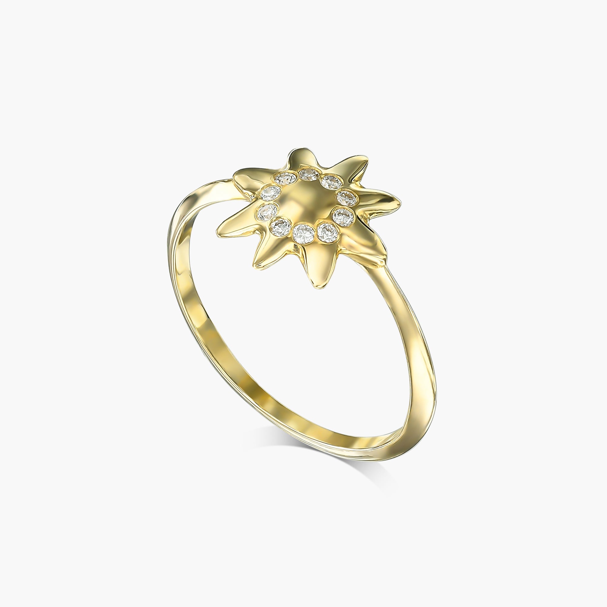 טבעת כוכב עדינה ומיוחדת