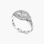 טבעת אובל וינטג 70 נק