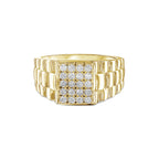 טבעת שיבוץ מלבן יוקרתית