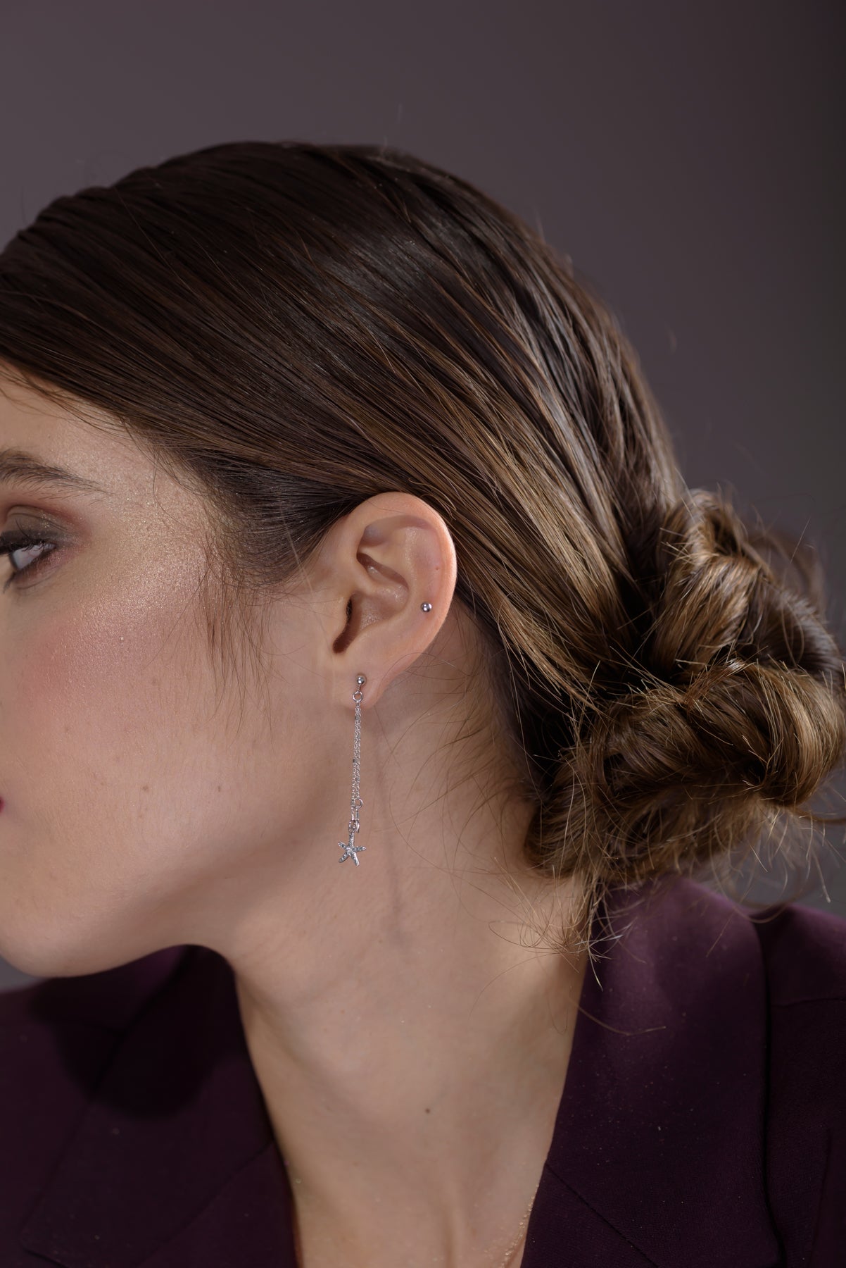 עגילי כוכב תלויים