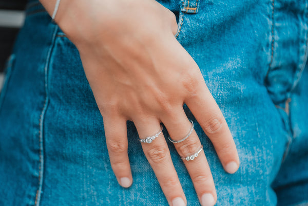 טבעת חישוק יהלומים