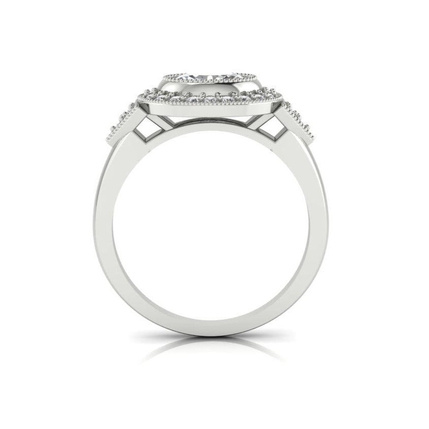 טבעת אובל וינטג 70 נק