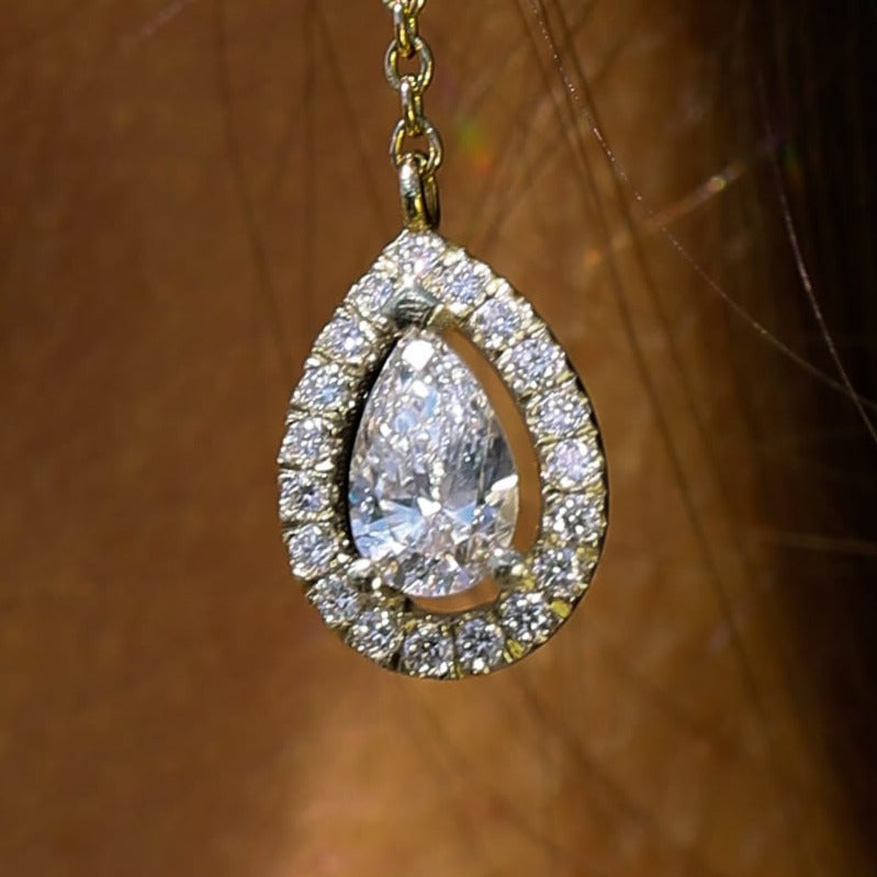 עגילי טיפה תלויים