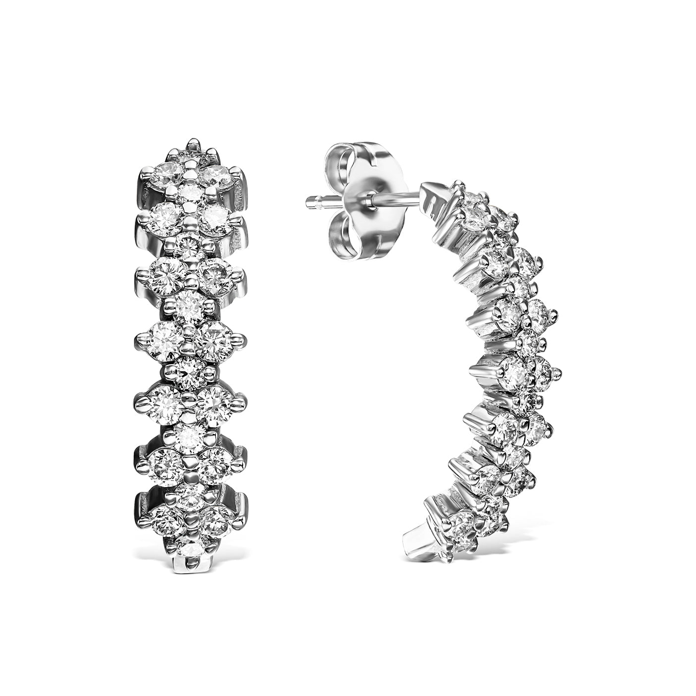 עגילים צמודים מעוגלים