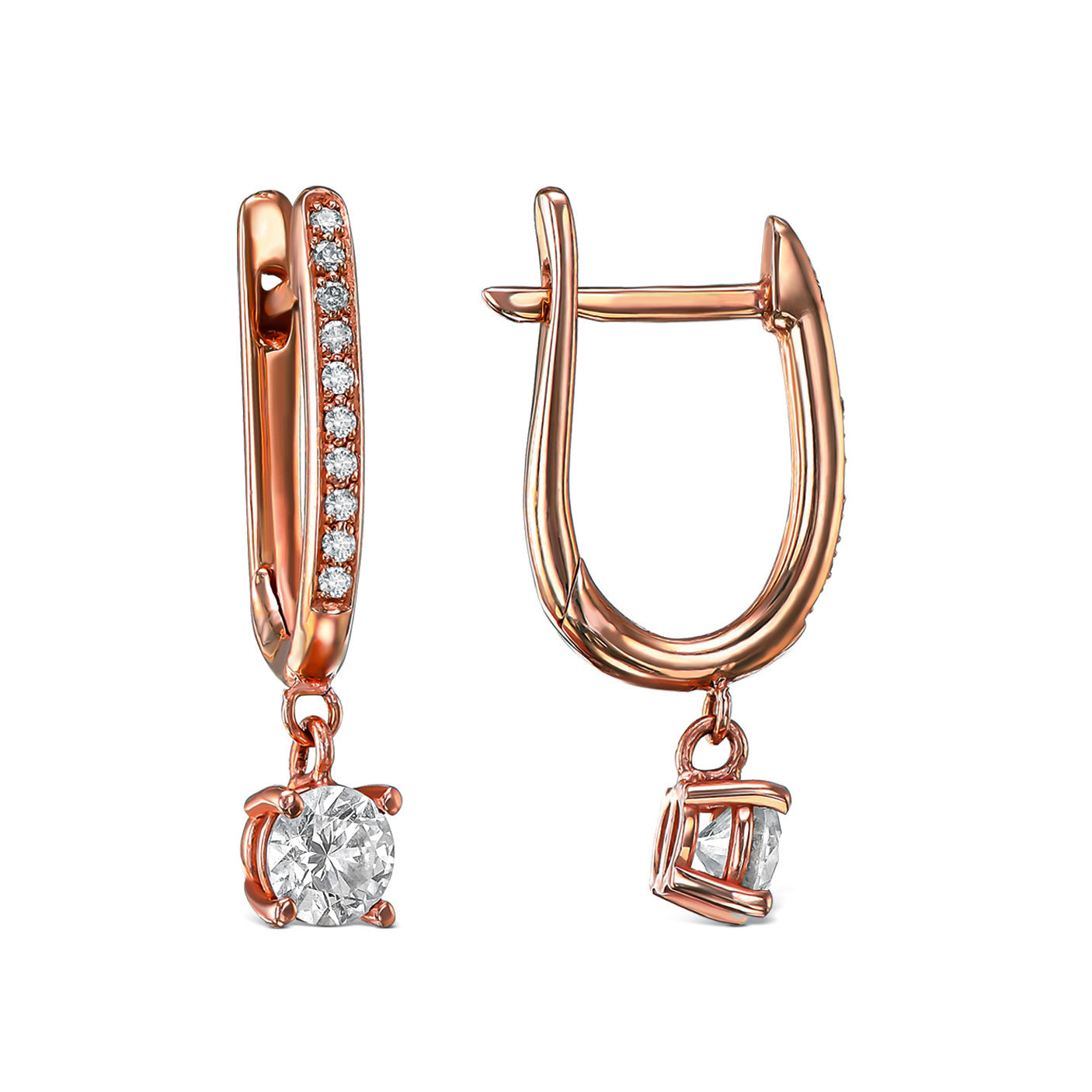 עגילי תלייה עם מתלה