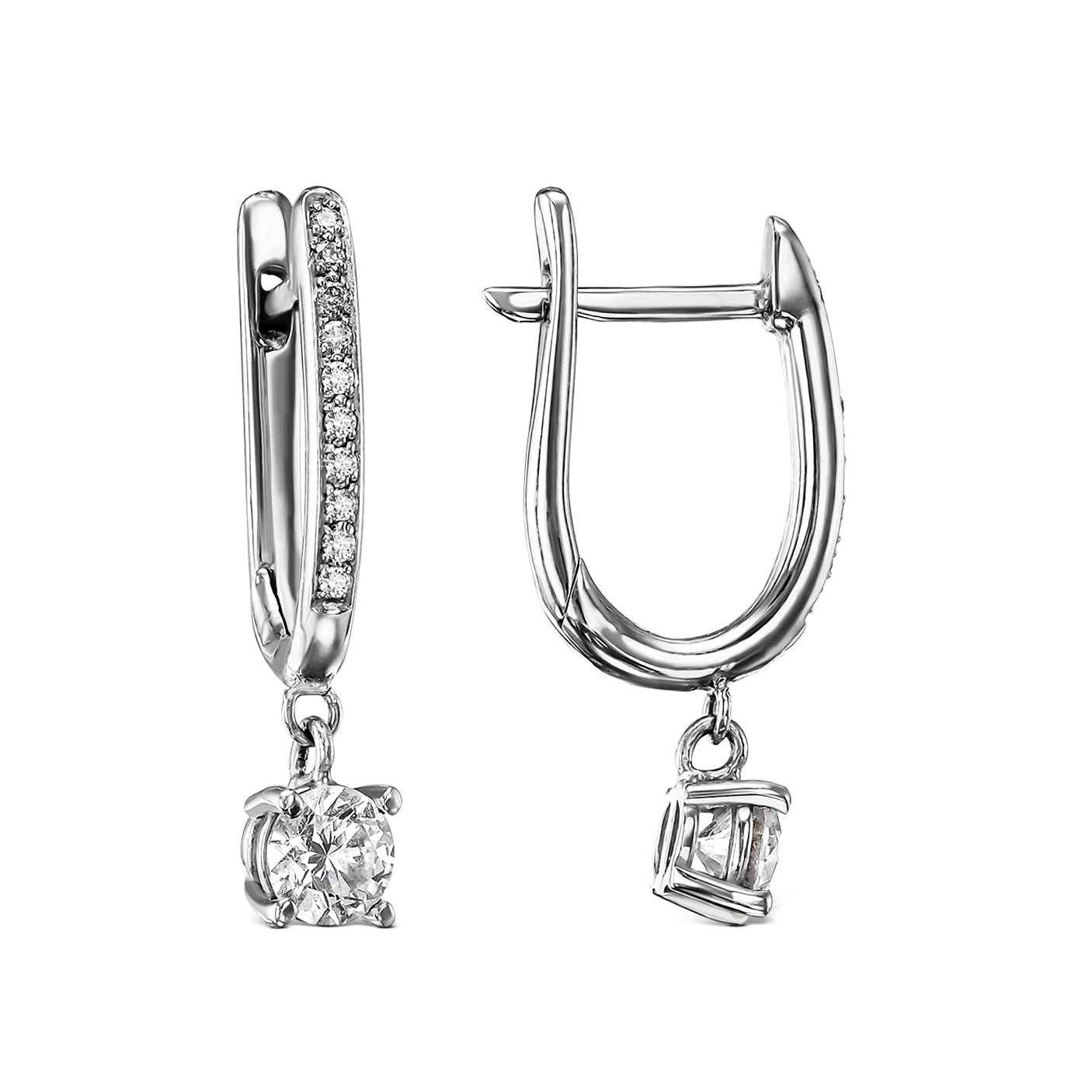 עגילי תלייה עם מתלה