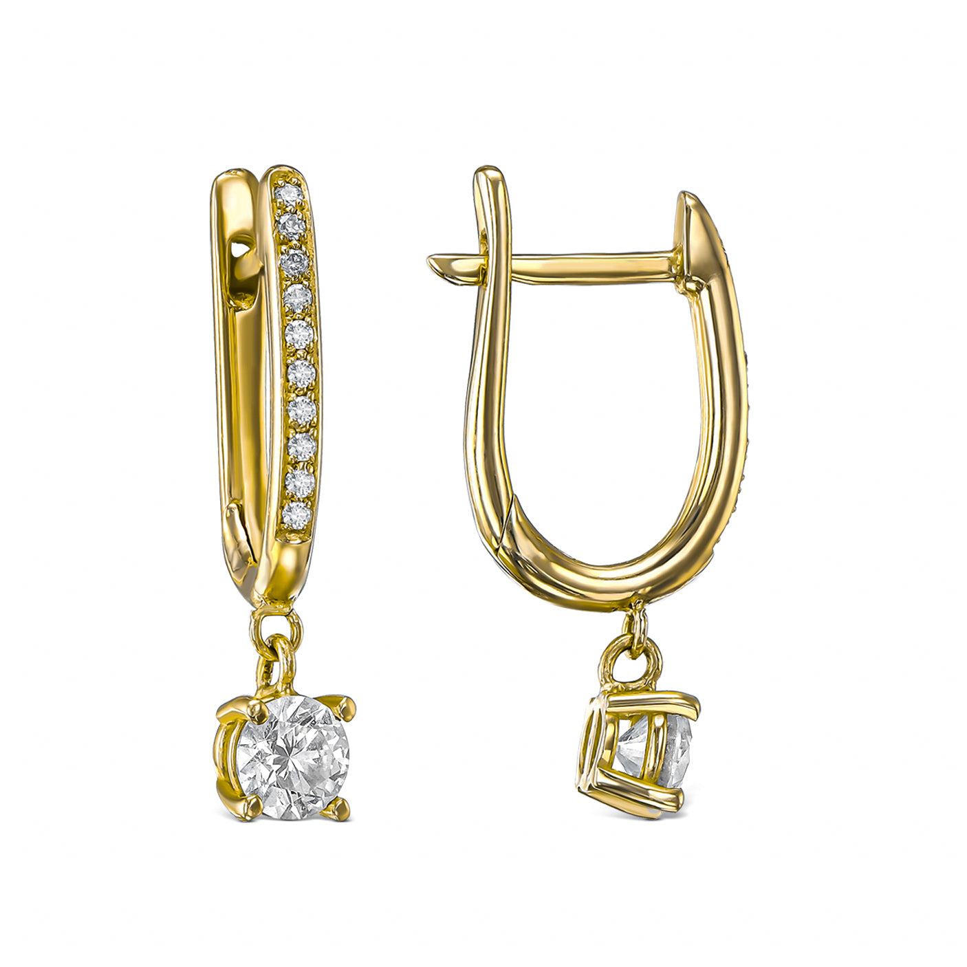 עגילי תלייה עם מתלה