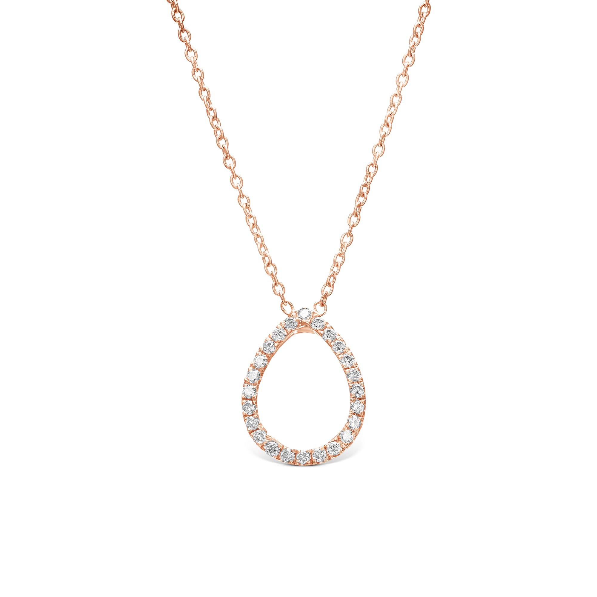 תליון בצורת טיפה משובץ קטנות