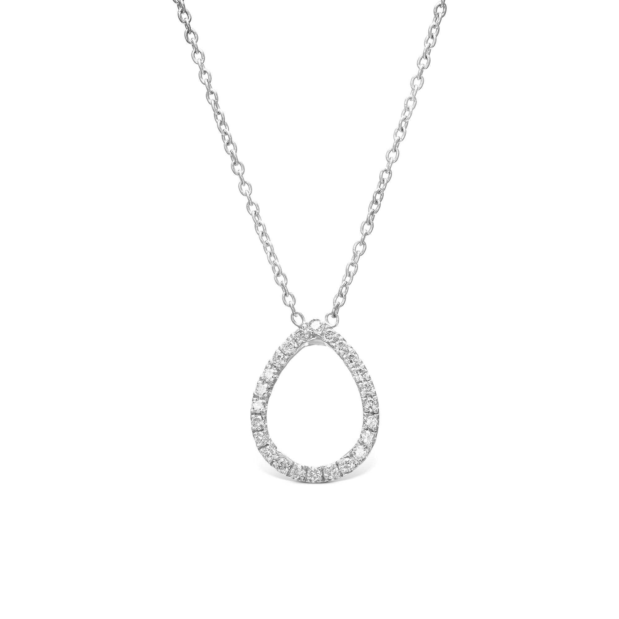 תליון בצורת טיפה משובץ קטנות