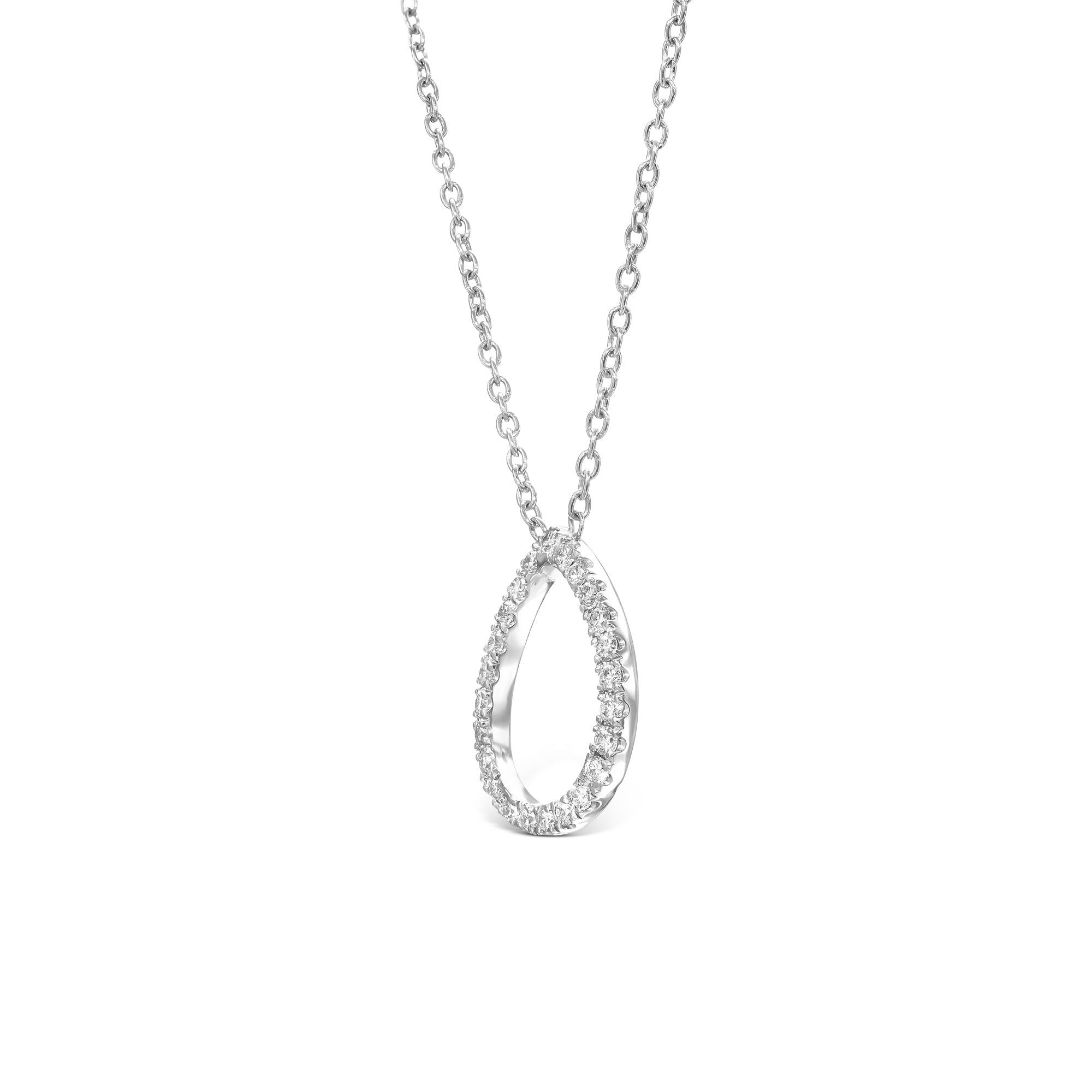 תליון בצורת טיפה משובץ קטנות