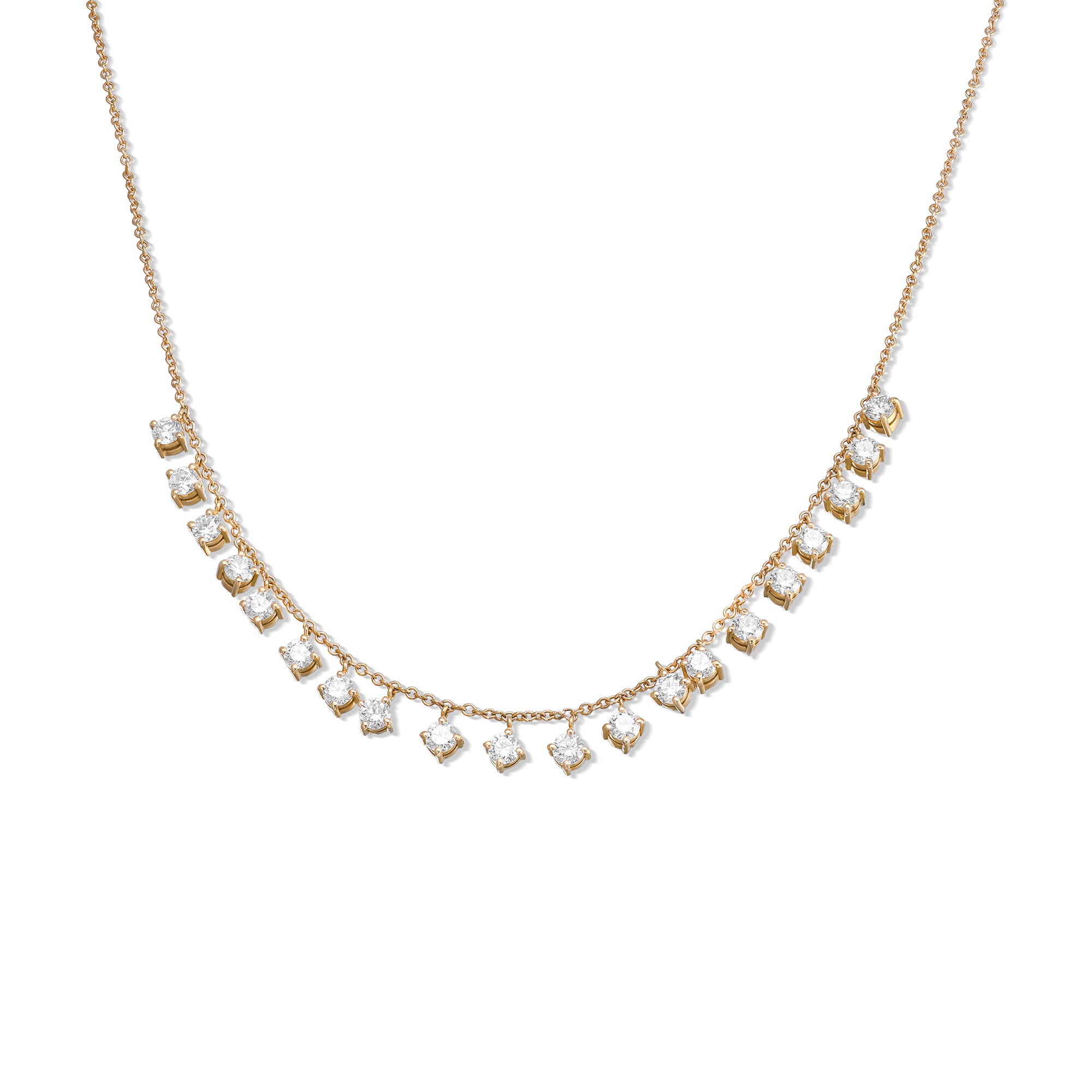 תליון יהלומים עדין