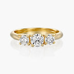 טבעת 3 אבנים משולש - Zoy